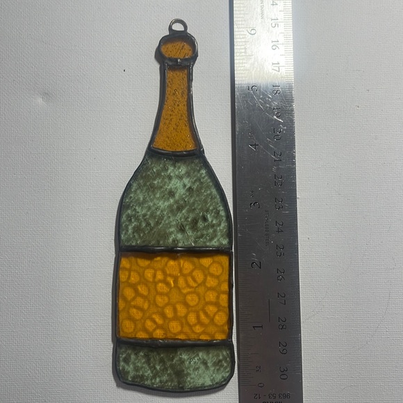 Stained glass champagne bottle - Picture 5 of 7